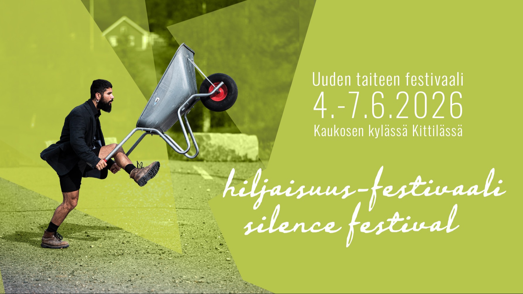 hiljaisuus festivaali banner