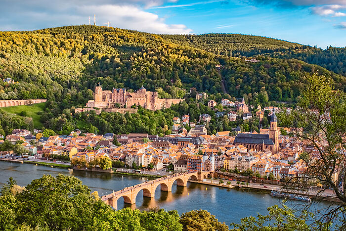 Panoramablick auf Heidelberg am Neckar