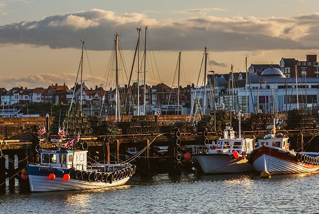 Boote im Hafen von Bridlington