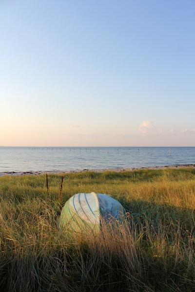 Ruderboot auf der Insel Fünen in Dänemark