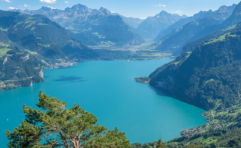 Blick von Seelisberg auf den Vierwaldstättersee