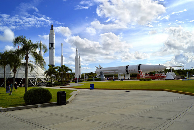 Rocket garden at Kennedy Space Center in Orlando