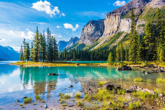 Spirit Island, Maligne Lake, Jasper National Parc, Alberta, Canada