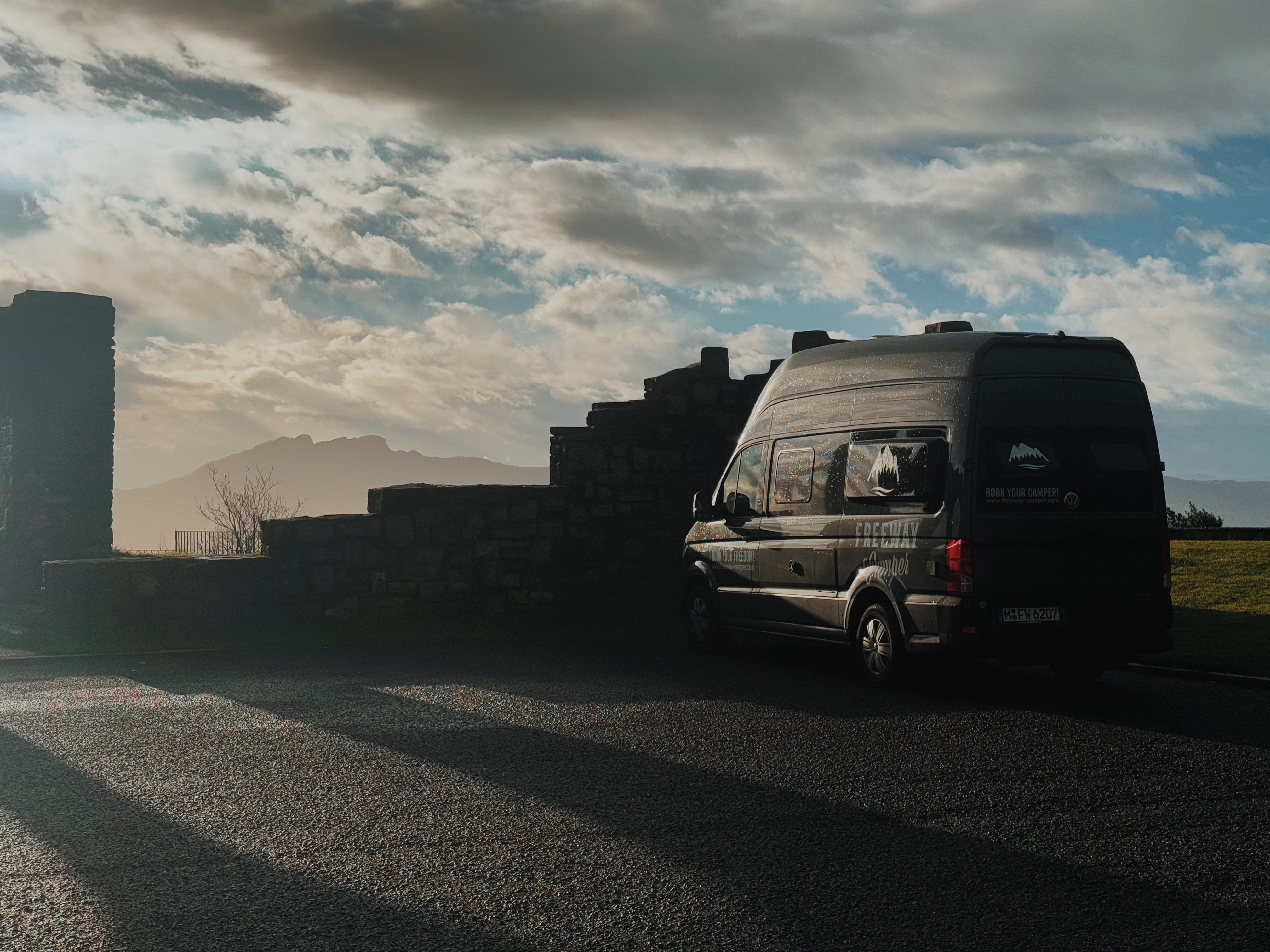 Camper parken in Spanien