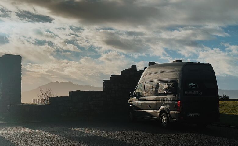 Camper parken in Spanien