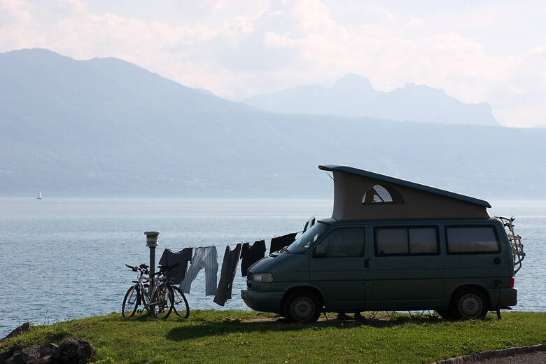 Camper am Genfersee