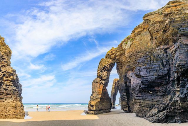 Strand von Las Cathedrals, Ribadeo, Galicien