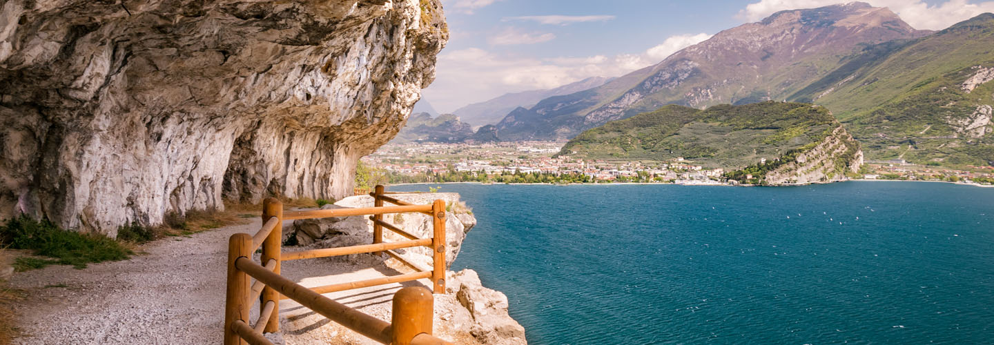 Ponale a Riva del Garda, Italia.