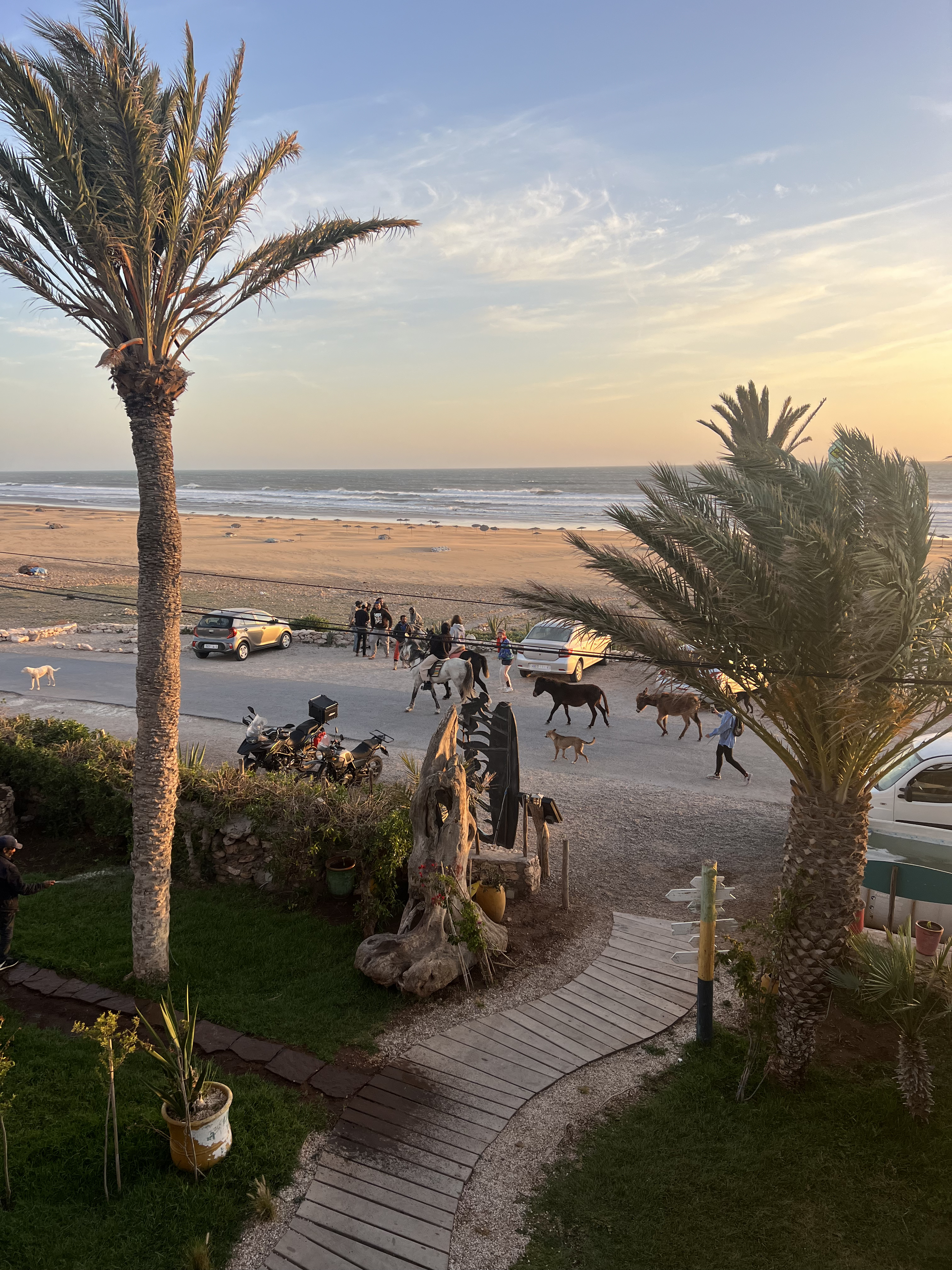 Abend an einem Strand in Marokko