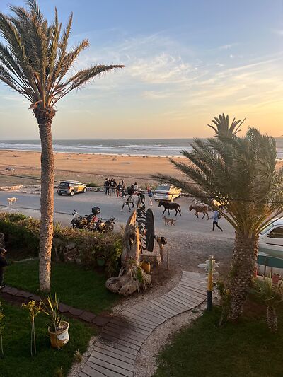 Abend an einem Strand in Marokko