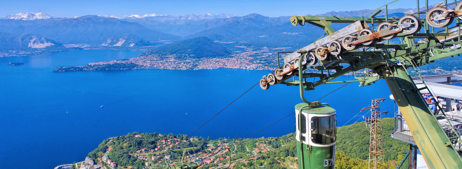 Sasso del Ferro Seilbahn am Lago Maggiore