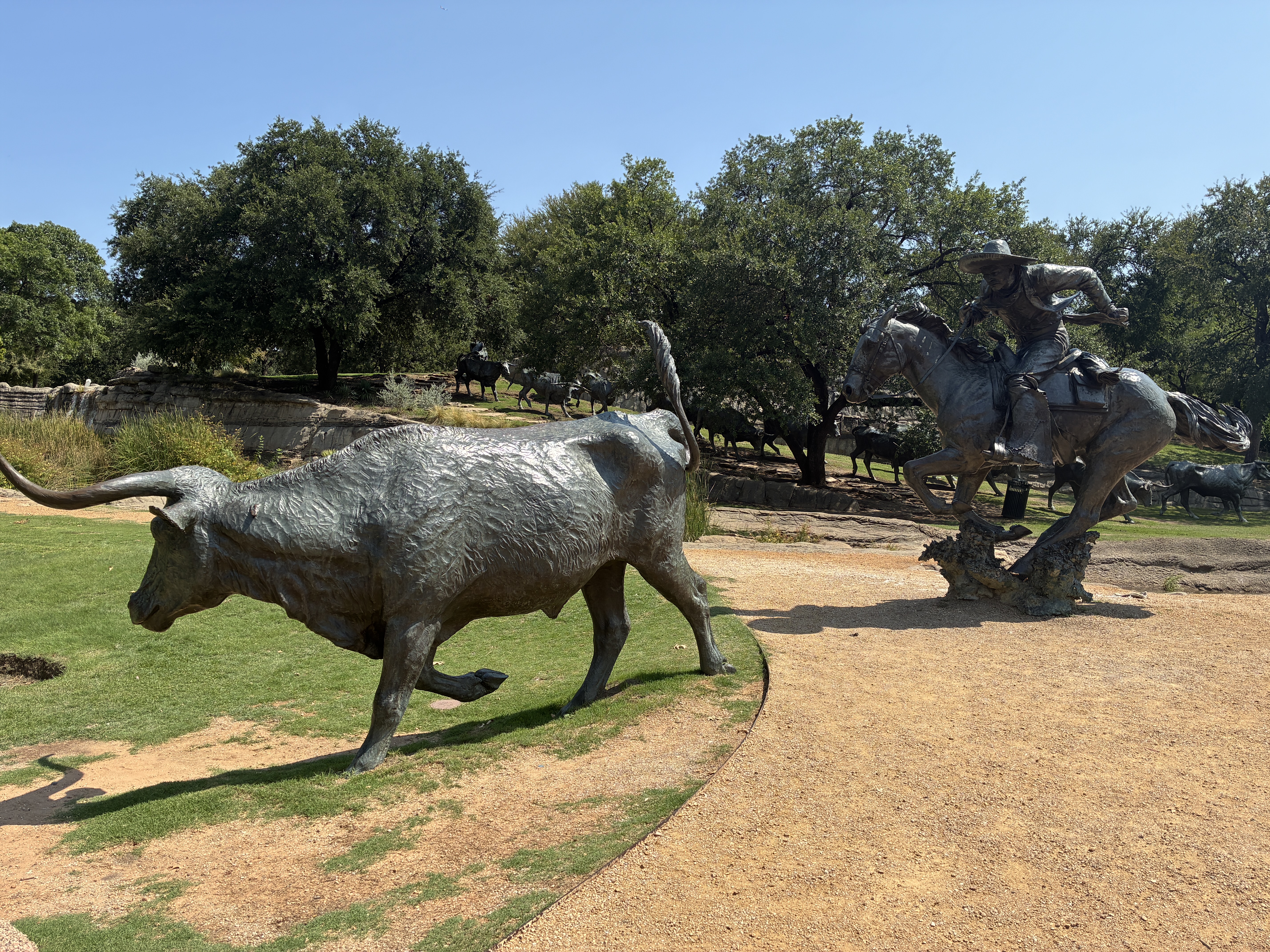 Skulpturen im Dallas Pioneer Park