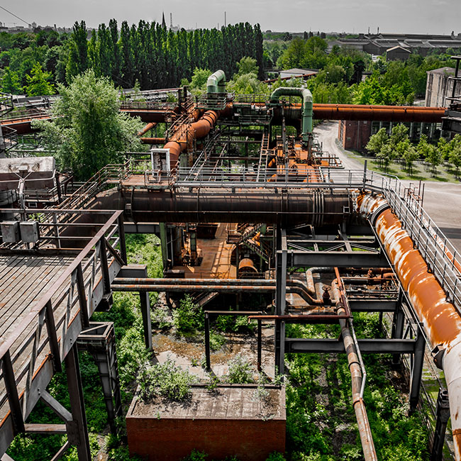 Landschaftspark Duisburg von oben