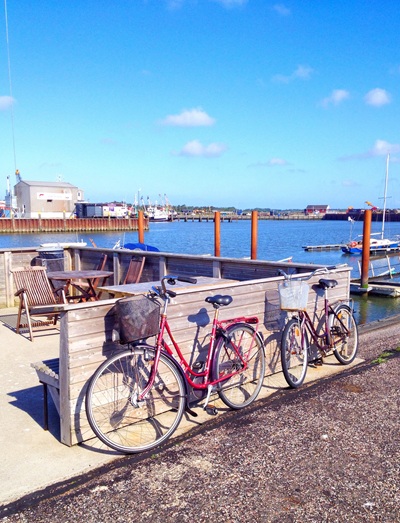 Fahrräder am Hafen