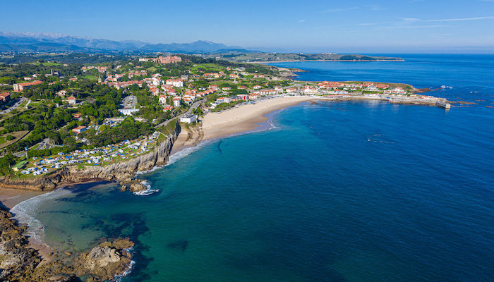 Vista aérea, Cantabria, España