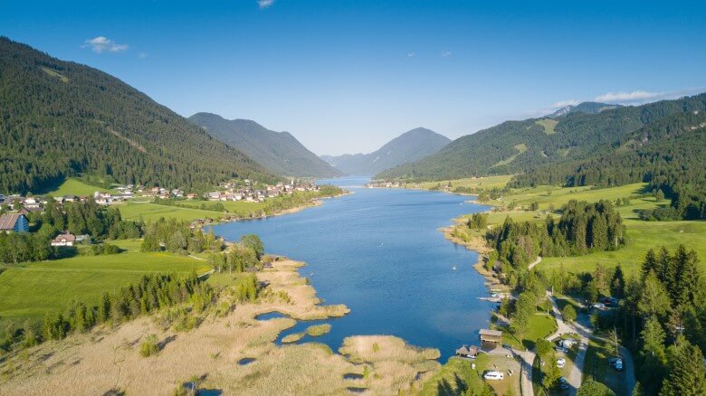 Campingplatz direkt am Weissensee