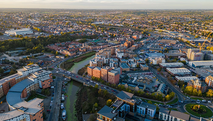 View of the Hythe Colchester in Essex, England