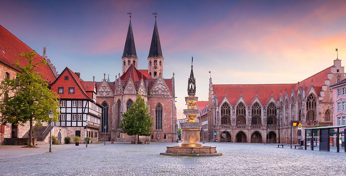 Der historische Altstadtmarkt in Braunschweig