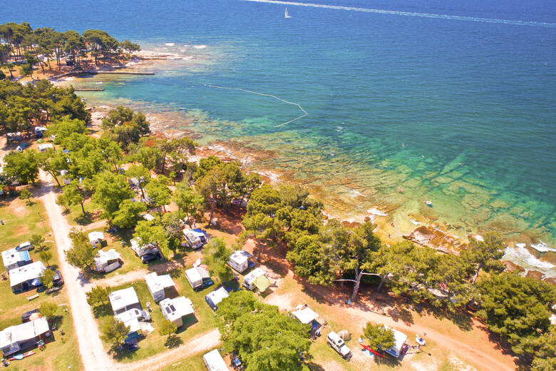 Camping direkt am Meer in Kroatien