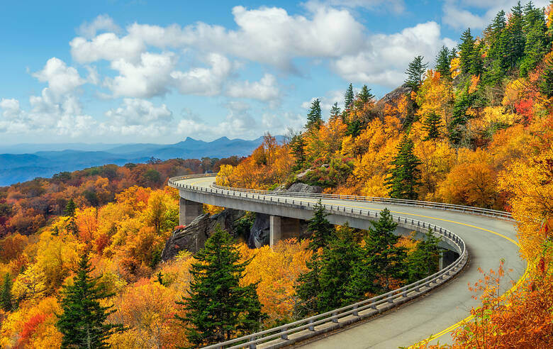 Indian Summer im Great Smoky Mountains National Park in den USA