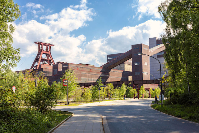 Zufahrt zum Gelände der Zeche Zollverein