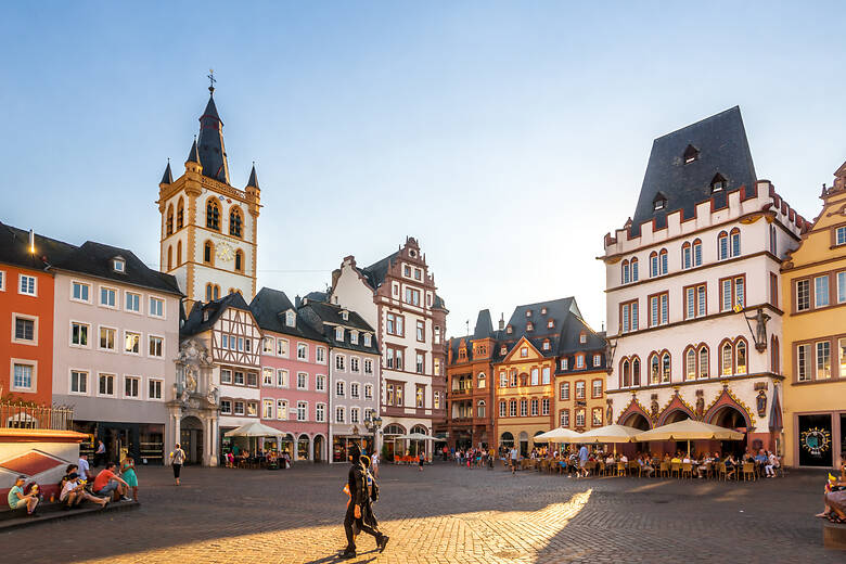 Blick auf den Hauptmarkt in Trier