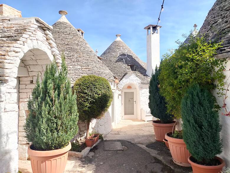 Trulli ad Alberobello in Puglia