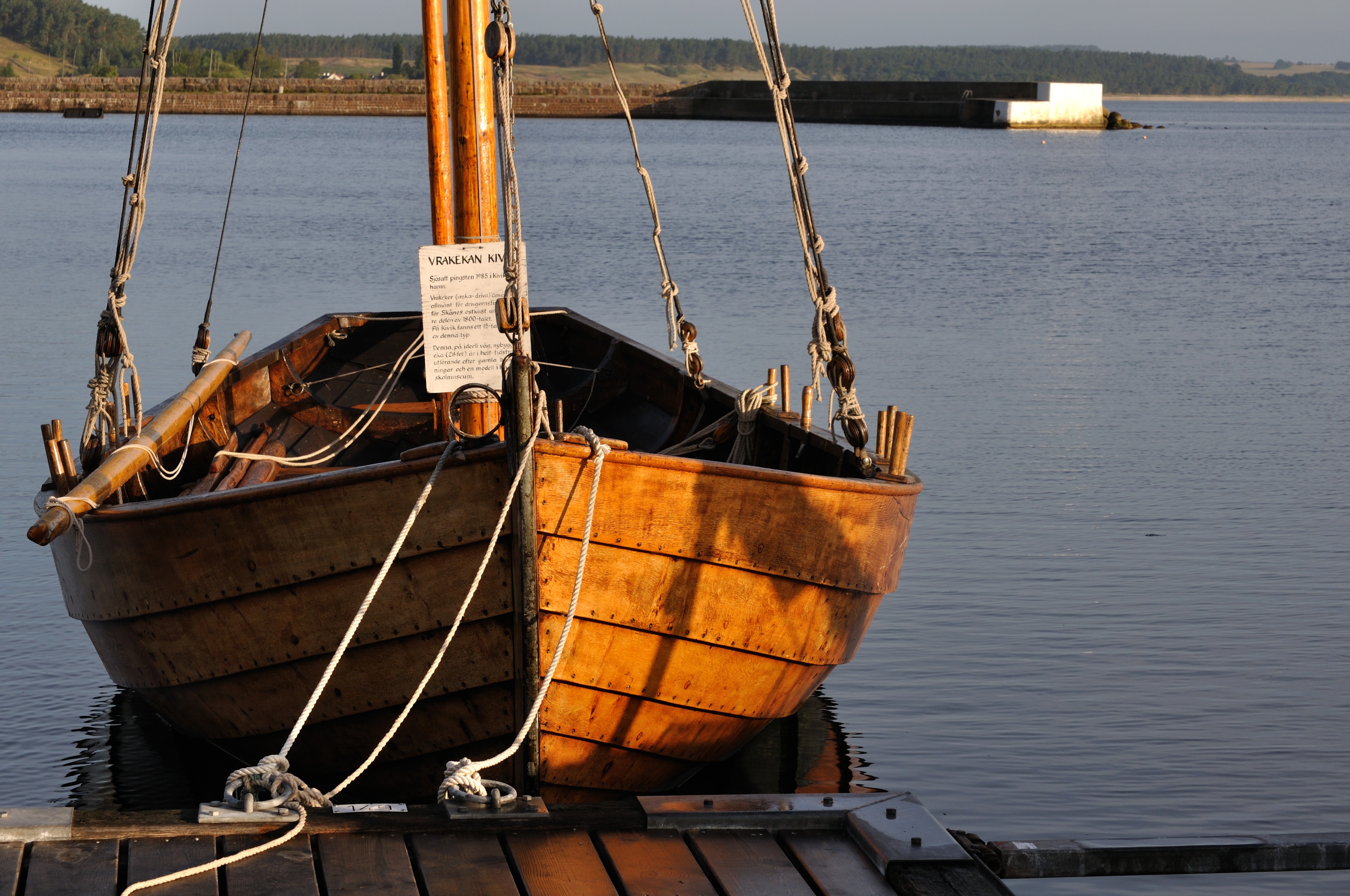 Fischerboot in Kivik in Südschweden