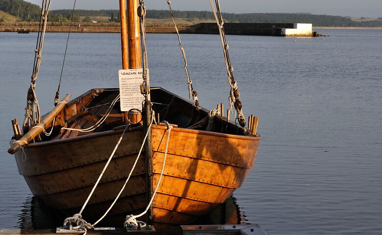 Fischerboot in Kivik in Südschweden