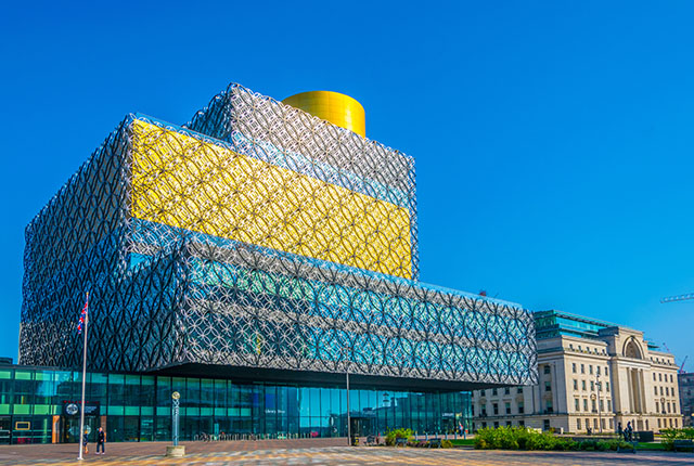 Biblioteca de Birmingham y casa Baskerville, Inglaterra