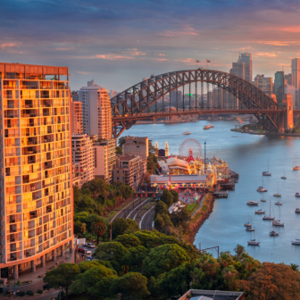 Utsikt över Sydneys hamn