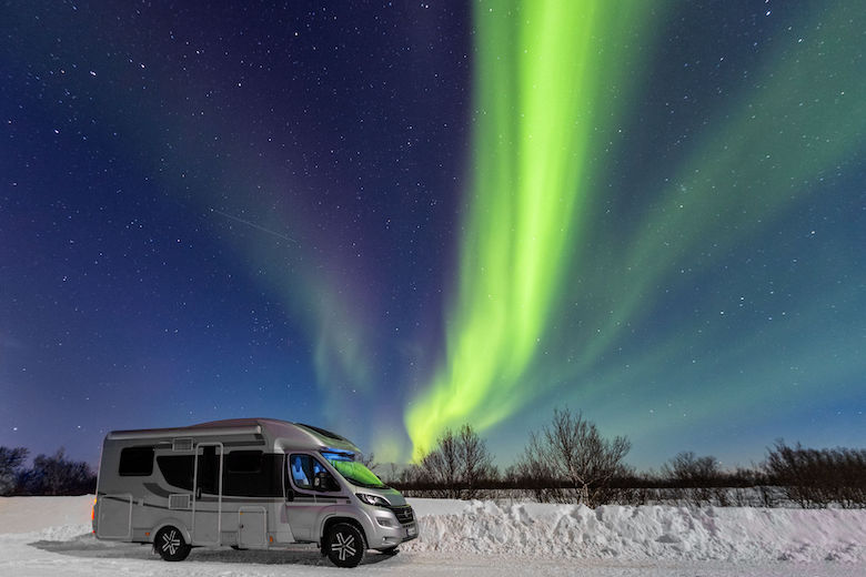 Polarlichter im Wohnmobil