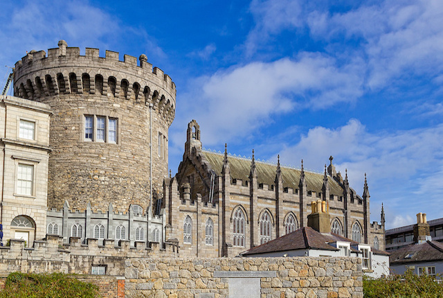 Il castello di Dublino a Dublino, Irlanda