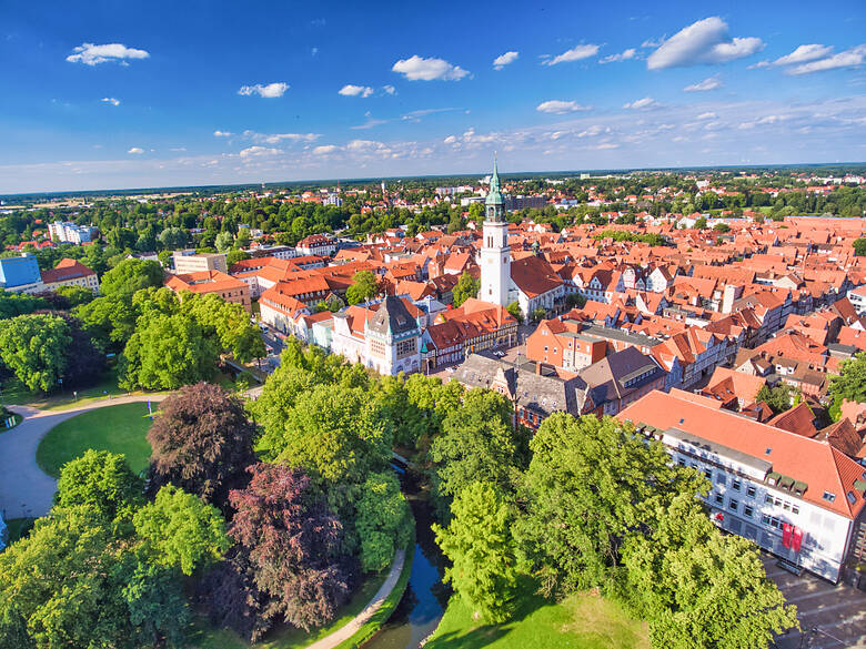 Blick über Celle in Deutschland