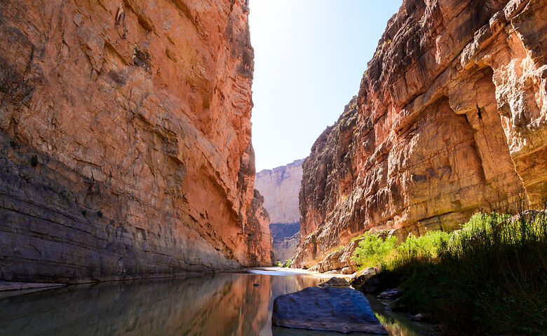 Schlucht im Big Bend National Park in den USA
