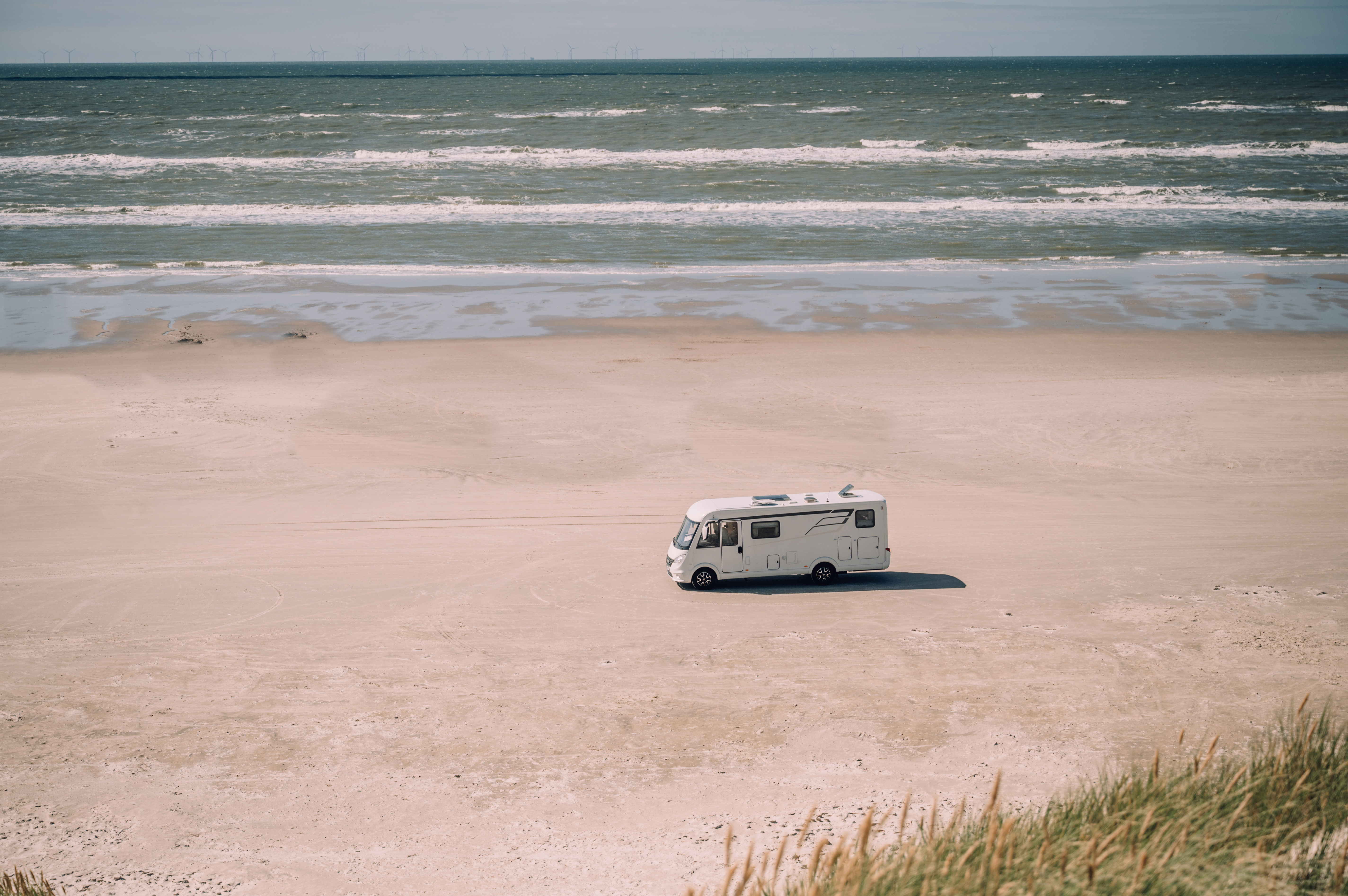 Wohnmobil in Dänemark am Strand