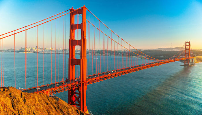 San Francisco and Golden Gate Bridge