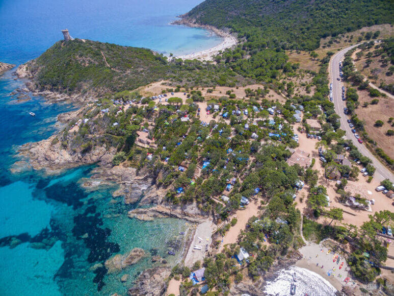 Camping am Strand von Fautea an der Ostküste von Korsika