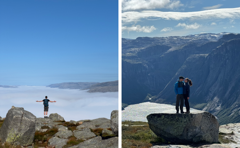 Trolltunga and Preikestolen in Norway