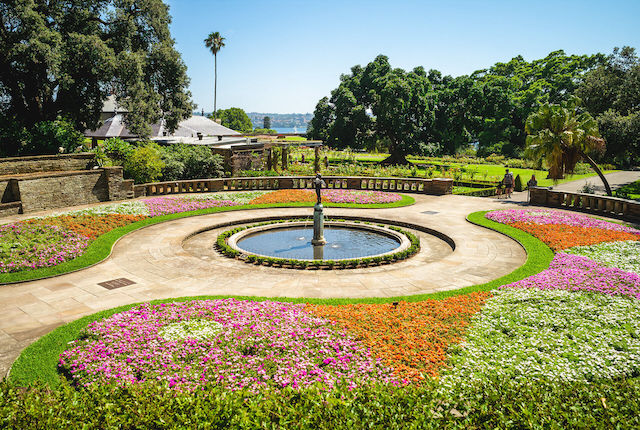 Paesaggio dei Giardini botanici reali di Melbourne, Australia