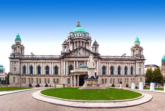 Hôtel de ville de Belfast et Donegall Square, Irlande du Nord, Royaume-Uni
