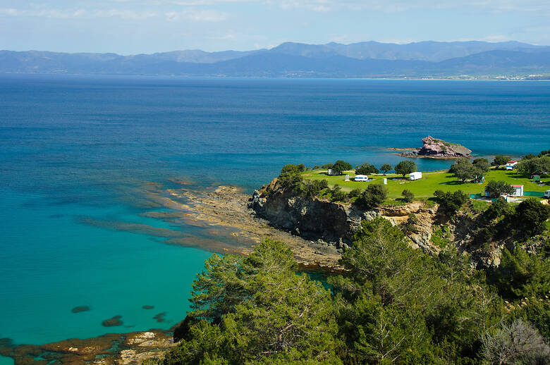 Campingplatz in Zypern am Meer