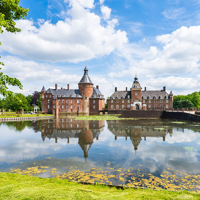 Die Wasserburg Anholt in Bocholt im Münsterland