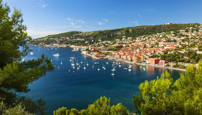 Villefranche-sur-Mer und Cap de Nice an der Côte d'Azur