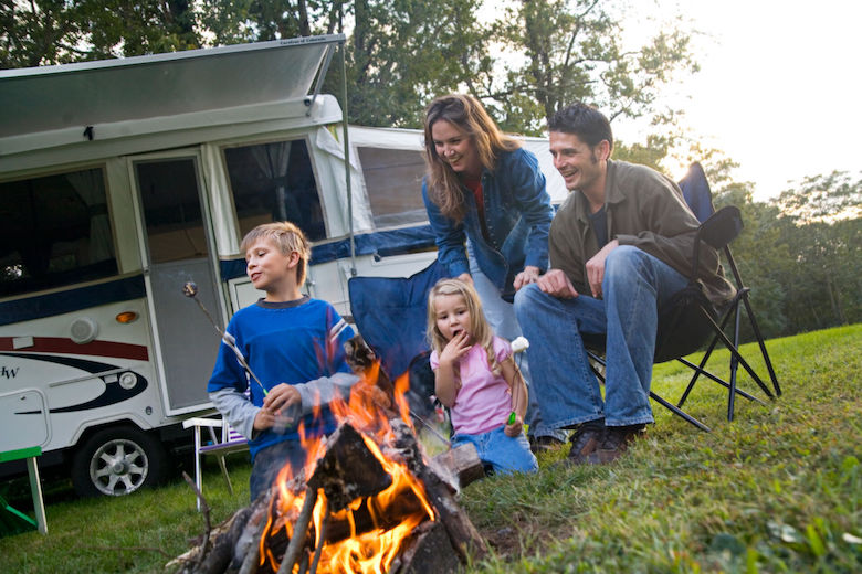 Grillen im Campingplatz