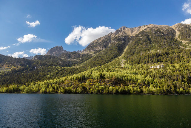 The Aigüestortes i Estany de Sant Maurici National Park of the Spanish Pyrenees in Catalonia