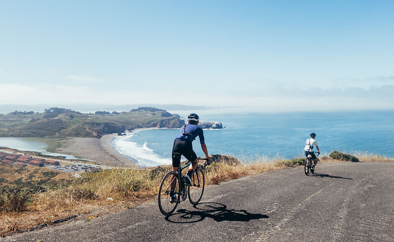 Fietsen in San Francisco aan de Californische kust