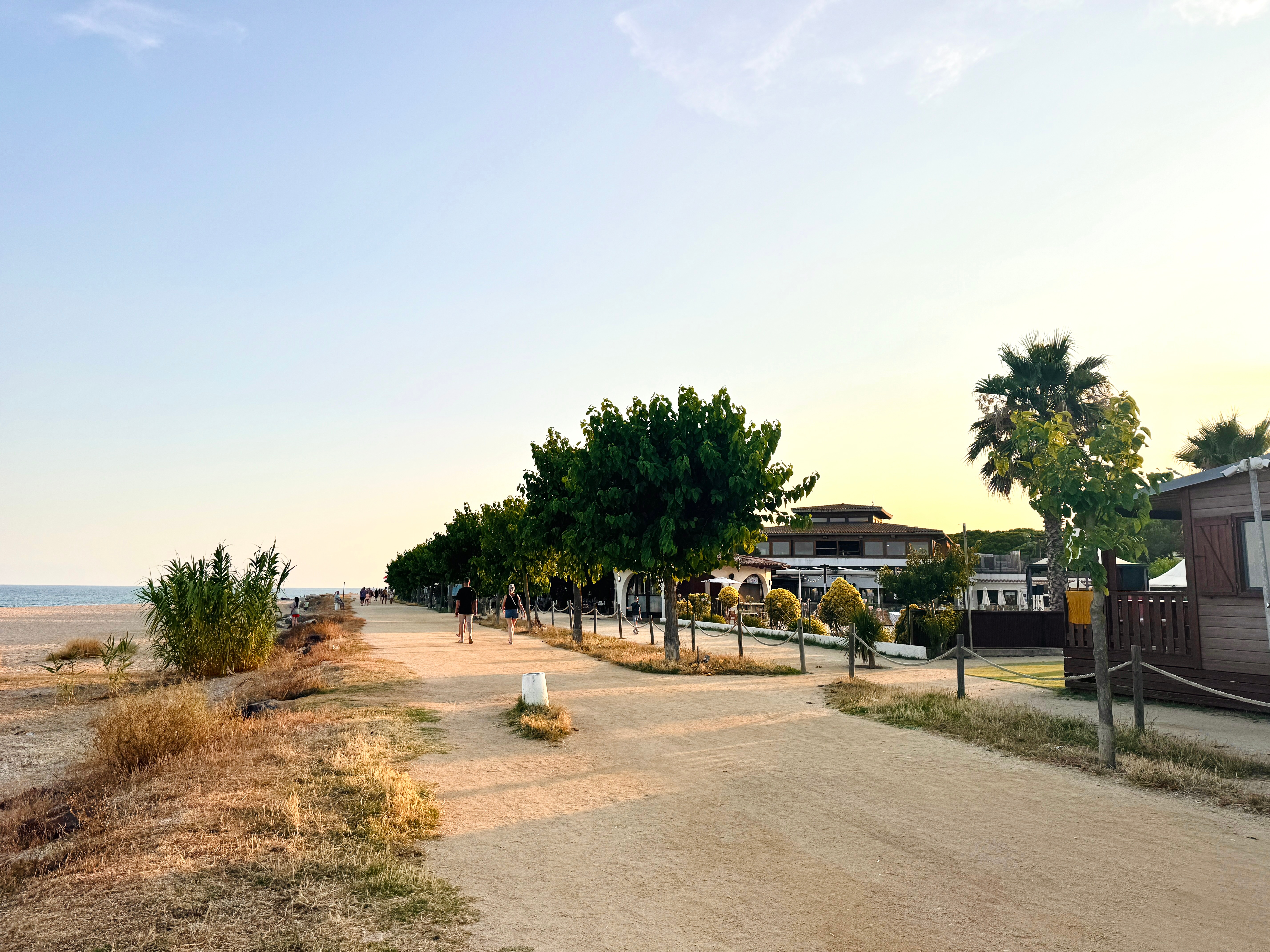 Bungalows en la playa en la Costa Brava