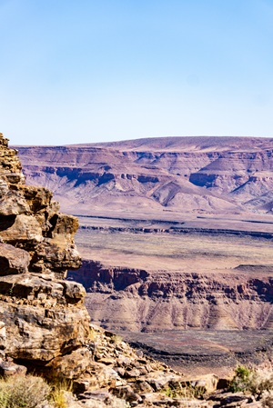 Schlucht des Fishriver Canyons in Namibia