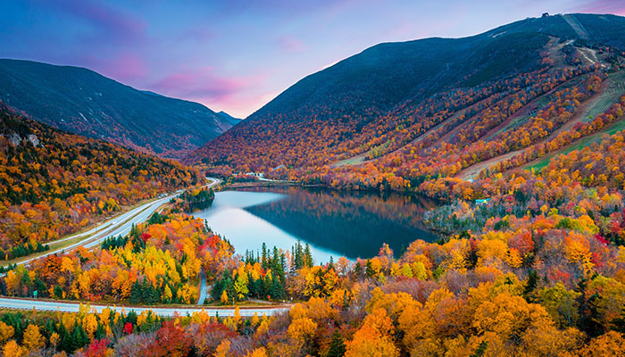 Forêt nationale de White Mountain, New Hampshire, États-Unis